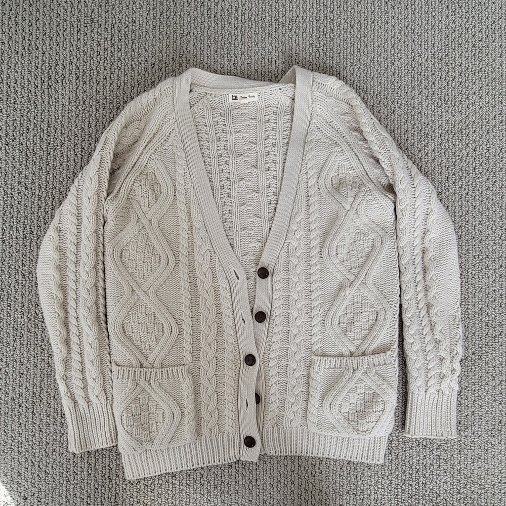 Cotton Candy Cardigan Cream Ivory s/m